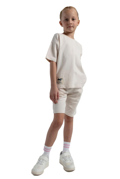RolyPoly Kız Çocuk Bermuda Takım - RP3592-G Bej - 2