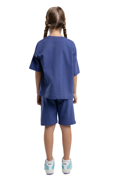 RolyPoly Kız Çocuk Bermuda Takım - RP3592-G Koyu Mavi - 5
