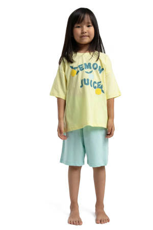 RolyPoly Kız Çocuk Bermuda Takım - RP3620-2 Açık Sarı - 1