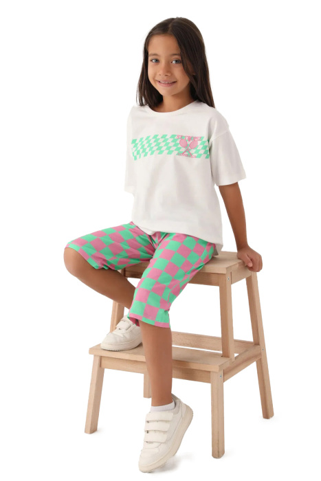 RolyPoly Kız Çocuk Kapri Takım - RP3381-2 Krem/Yeşil - 2