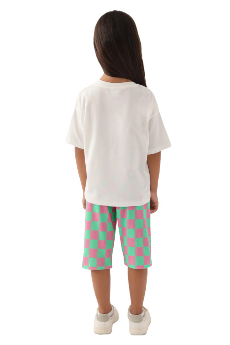 RolyPoly Kız Çocuk Kapri Takım - RP3381-2 Krem/Yeşil - 5