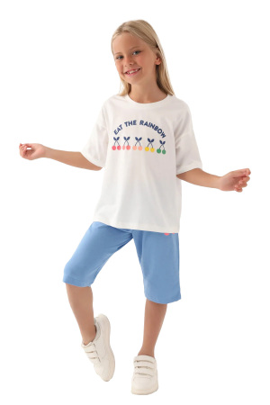 RolyPoly Kız Çocuk Kapri Takım - RP3387-G Krem - 1