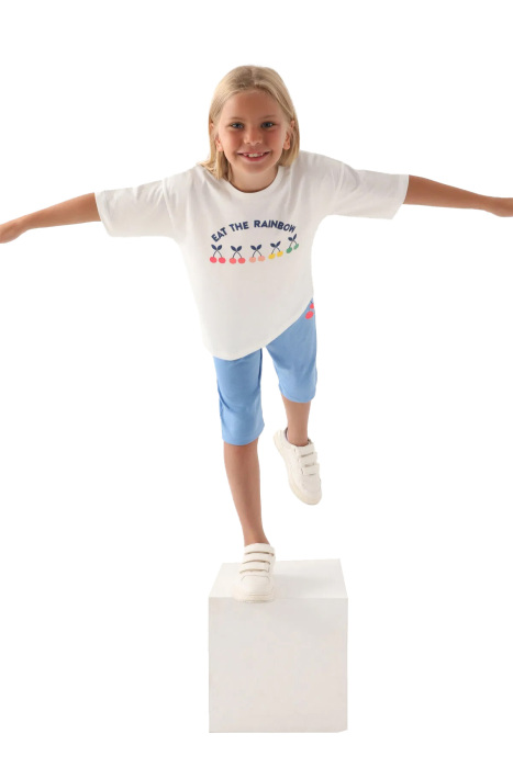RolyPoly Kız Çocuk Kapri Takım - RP3387-G Krem - 3