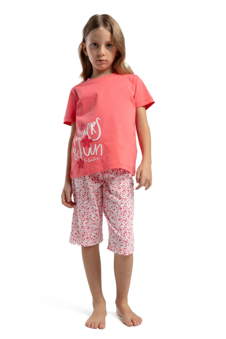 RolyPoly Kız Çocuk Kapri Takım - RP3612-2 Turuncu - 1