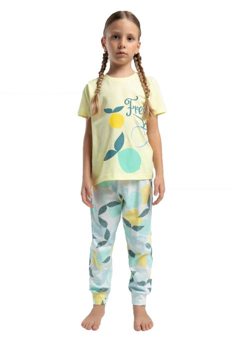 RolyPoly Kız Çocuk Pijama Takımı - RP3617-2 Açık Sarı - 1