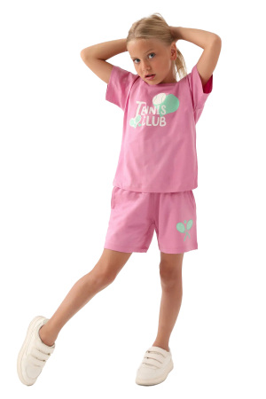 RolyPoly Kız Çocuk Şortlu Takım - RP3380-G Pembe - 2