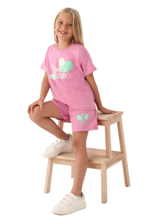 RolyPoly Kız Çocuk Şortlu Takım - RP3380-G Pembe - 3
