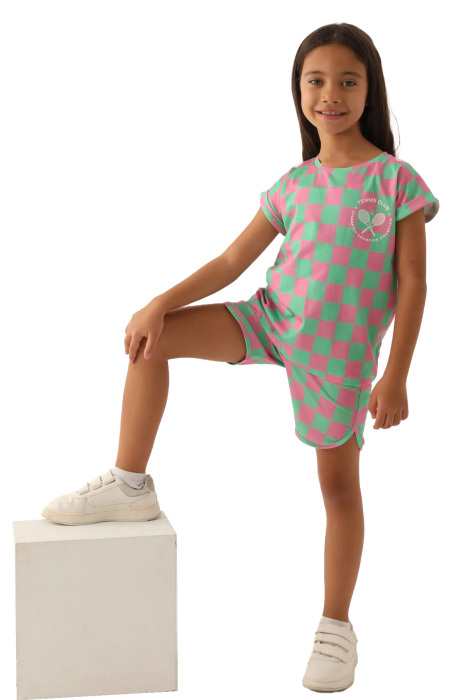 RolyPoly Kız Çocuk Şortlu Takım - RP3382-G Açık Pembe - 3