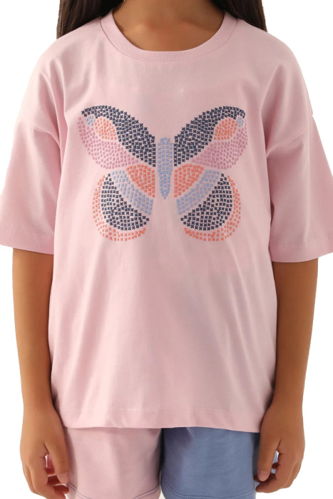 RolyPoly Kız Çocuk Şortlu Takım - RP3391-G Toz Pembe - 4