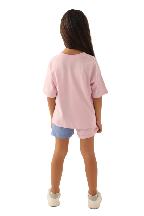 RolyPoly Kız Çocuk Şortlu Takım - RP3391-G Toz Pembe - 5