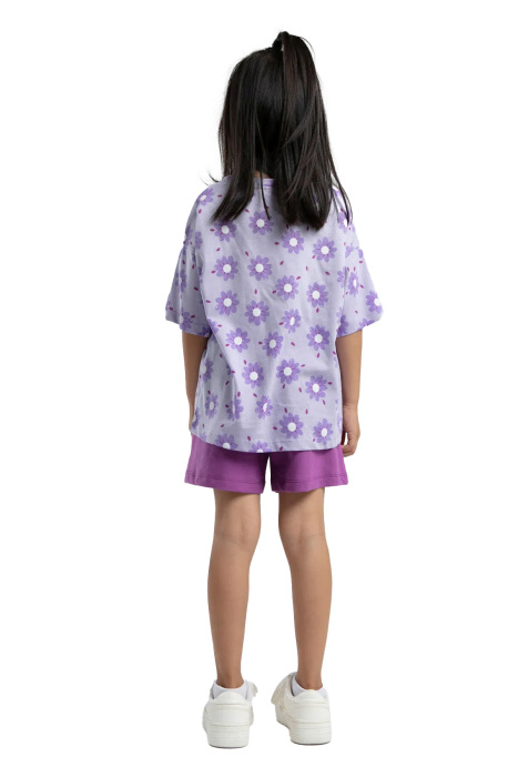 RolyPoly Kız Çocuk Şortlu Takım - RP3610-2 Lila - 4