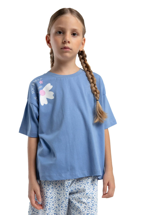 RolyPoly Kız Çocuk Şortlu Takım - RP3611-2 Açık Mavi - 2