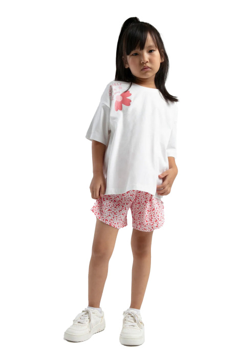 RolyPoly Kız Çocuk Şortlu Takım - RP3611-G Beyaz/Mint Yeşili - 2