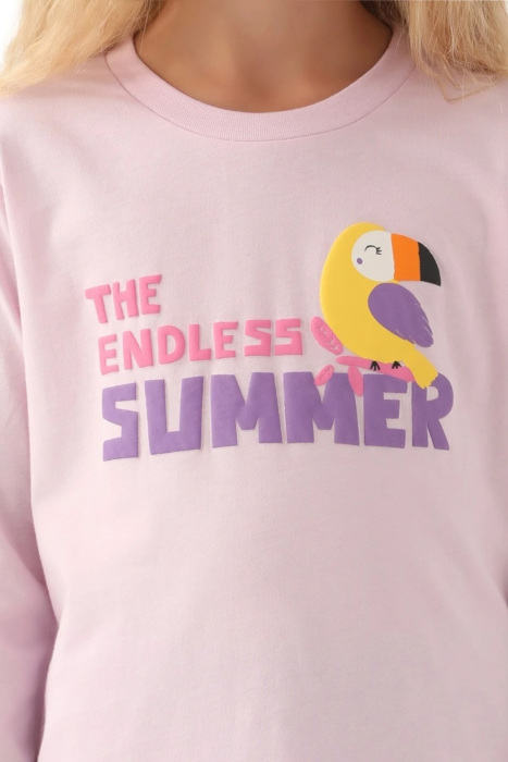 RolyPoly Kız Çocuk Uzun Kollu Pijama Takımı - RP3401-G Açık Pembe - 2