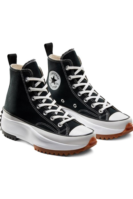 Converse - Run Star Hike Canvas Platform Unisex Sneaker - 166800C Siyah