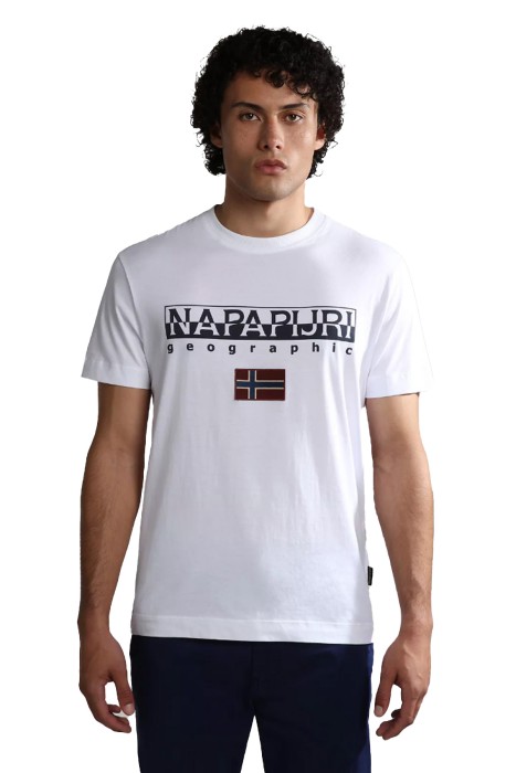 Napapijri - S-Ayas Erkek T-Shirt - NP0A4GDQ Beyaz