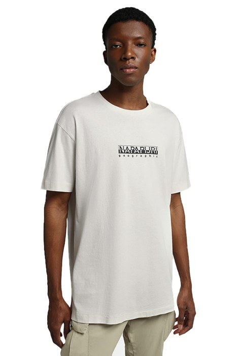 Napapijri - S-Box Ss 3 Erkek T-Shirt - NP0A4GDR Beyaz