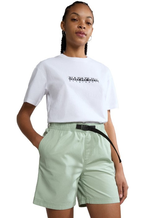 Napapijri - S-Box W Ss 4 Kadın T-Shirt - NP0A4GDD Beyaz