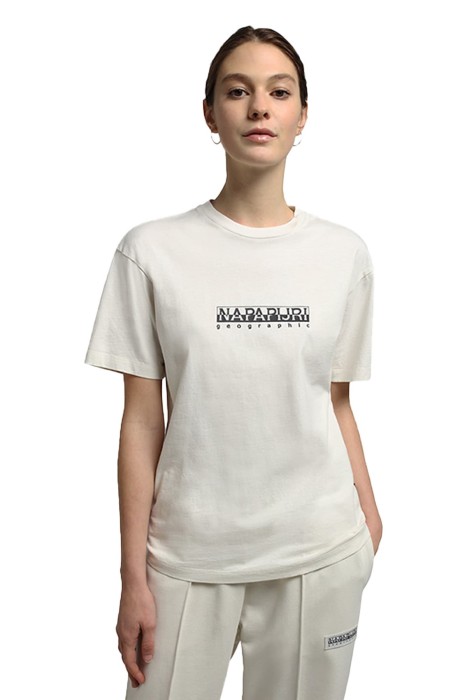 Napapijri - S-Box W Ss 4 Kadın T-shirt - NP0A4GDD Beyaz