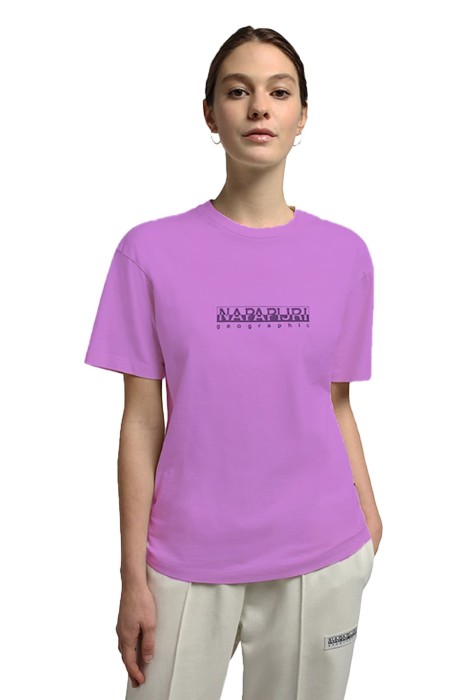 Napapijri - S-Box W Ss 4 Kadın T-shirt - NP0A4GDD Mor