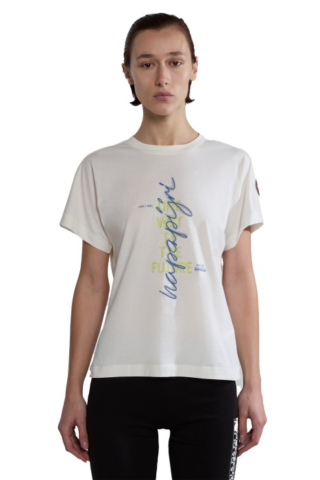 Napapijri - S-Keith Kadın T-Shirt - NP0A4HOH Beyaz