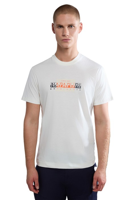 Napapijri - S-Smallwood Erkek T-Shirt - NP0A4HQK Beyaz