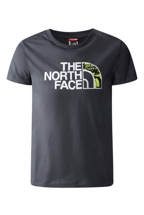 The North Face - S/S Easy Tee Erkek Çocuk T-Shirt - NF0A82GH Asfalt Gri