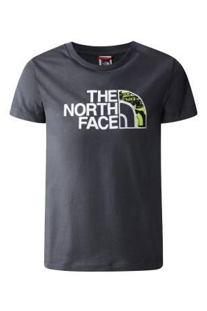 S/S Easy Tee Erkek Çocuk T-Shirt - NF0A82GH Asfalt Gri - The North Face