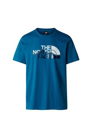 S/S Mountain Line Tee Erkek T-Shirt - NF0A87NT Lacivert - The North Face