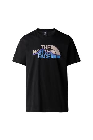 S/S Mountain Line Tee Erkek T-Shirt - NF0A87NT Siyah - The North Face