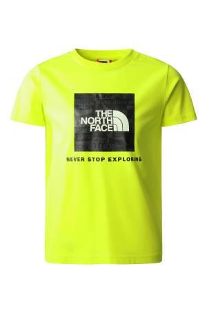 S/S Redbox Tee Erkek Çocuk T-Shirt - NF0A82E9 Neon Sarı - The North Face