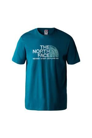 S/S Rust 2 Erkek T-Shirt - NF0A4M68 Mavi - The North Face