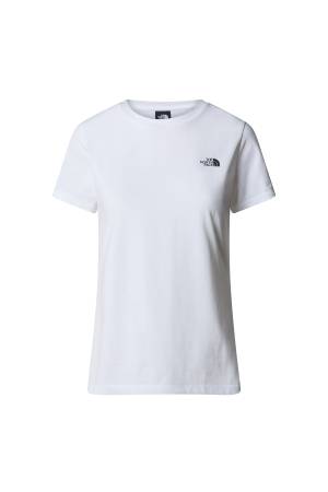 S/S Simple Dome Slim Tee Kadın T-Shirt - NF0A87NH Beyaz - The North Face