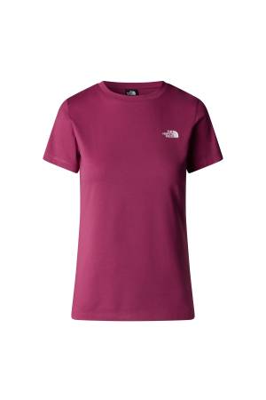 S/S Simple Dome Slim Tee Kadın T-Shirt - NF0A87NH Bordo - The North Face