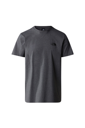 S/S Simple Dome Tee Erkek T-Shirt - NF0A87NG Gri Menanj - The North Face
