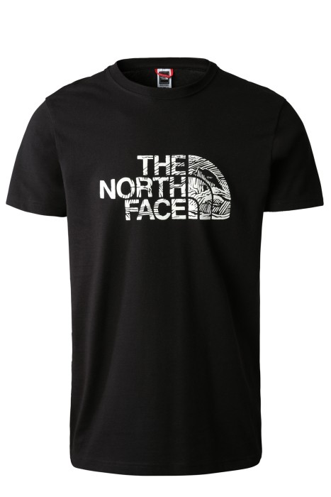 The North Face - S/S Woodcut Dome Erkek T-Shirt - NF0A827H Siyah