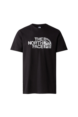 S/S Woodcut Dome Tee Erkek T-Shirt -NF0A87NX Siyah - The North Face