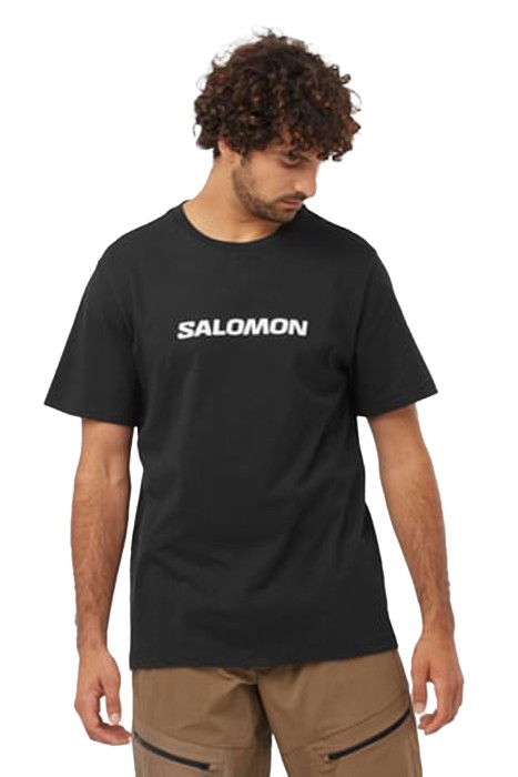 Salomon - Sal Logo Perf Ss Tee Erkek T-Shirt - LC2245400 Siyah