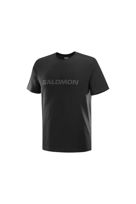 Salomon Bıg Logo Tee Erkek T-Shirt - LC2526600 Siyah - 1