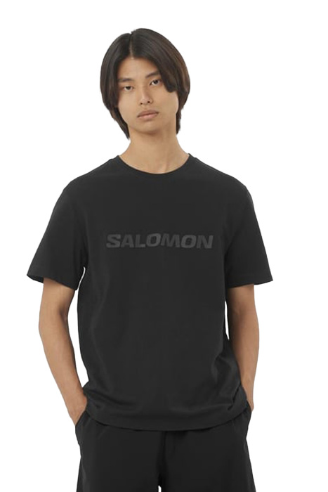 Salomon Bıg Logo Tee Erkek T-Shirt - LC2526600 Siyah - 2