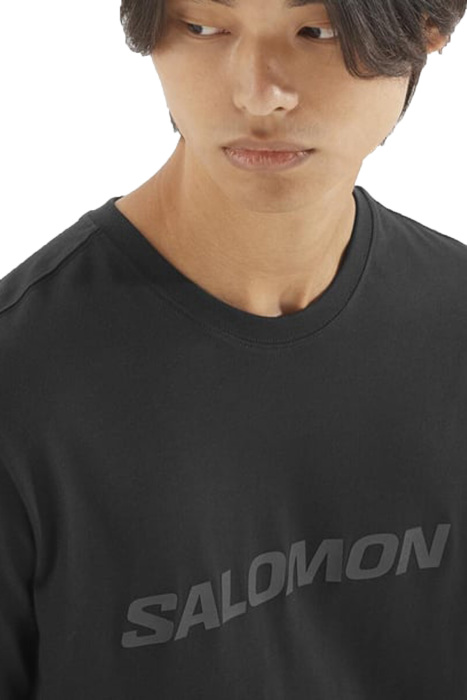 Salomon Bıg Logo Tee Erkek T-Shirt - LC2526600 Siyah - 4