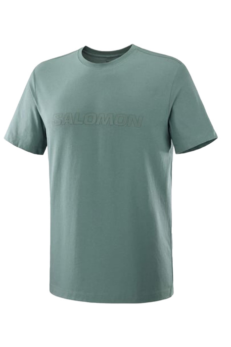 Salomon Bıg Logo Tee Erkek T-Shirt - LC2526700 Buz Mavisi - 1