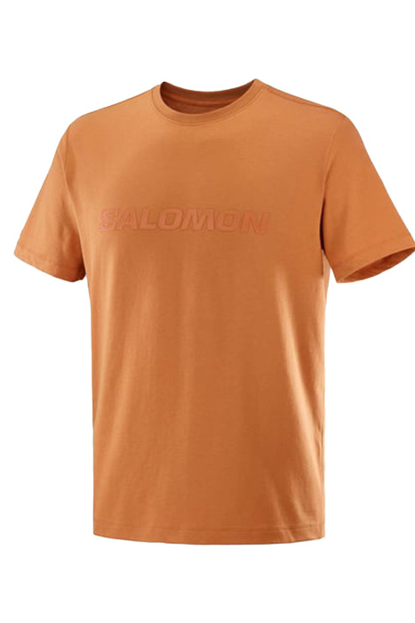 Salomon Bıg Logo Tee Erkek T-Shirt - LC2527100 Turuncu - 1