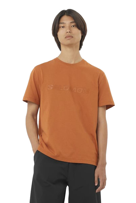 Salomon Bıg Logo Tee Erkek T-Shirt - LC2527100 Turuncu - 2