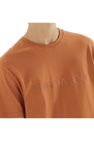 Salomon Bıg Logo Tee Erkek T-Shirt - LC2527100 Turuncu - 4