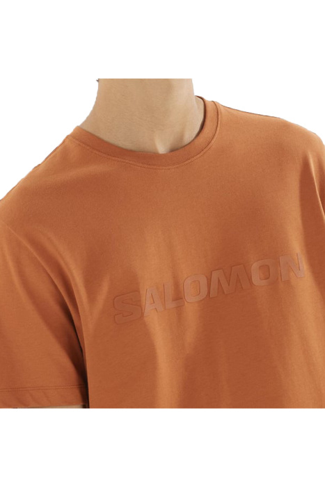 Salomon Bıg Logo Tee Erkek T-Shirt - LC2527100 Turuncu - 4