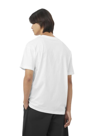 Salomon Logo Rx Tee Erkek T-Shirt - LC2527400 Beyaz - 3