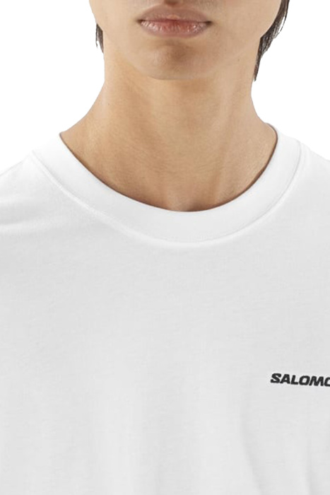 Salomon Logo Rx Tee Erkek T-Shirt - LC2527400 Beyaz - 4