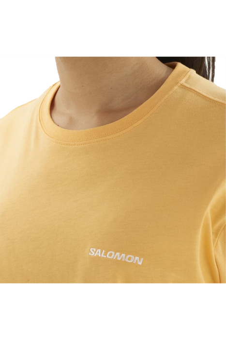 Salomon Logo Short Tee Kadın T-Shirt - LC2528000 Turuncu - 4