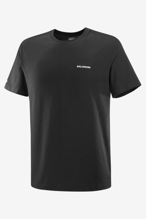 Salomon Logo Tee Erkek T-Shirt - LC2526200 Siyah - 1